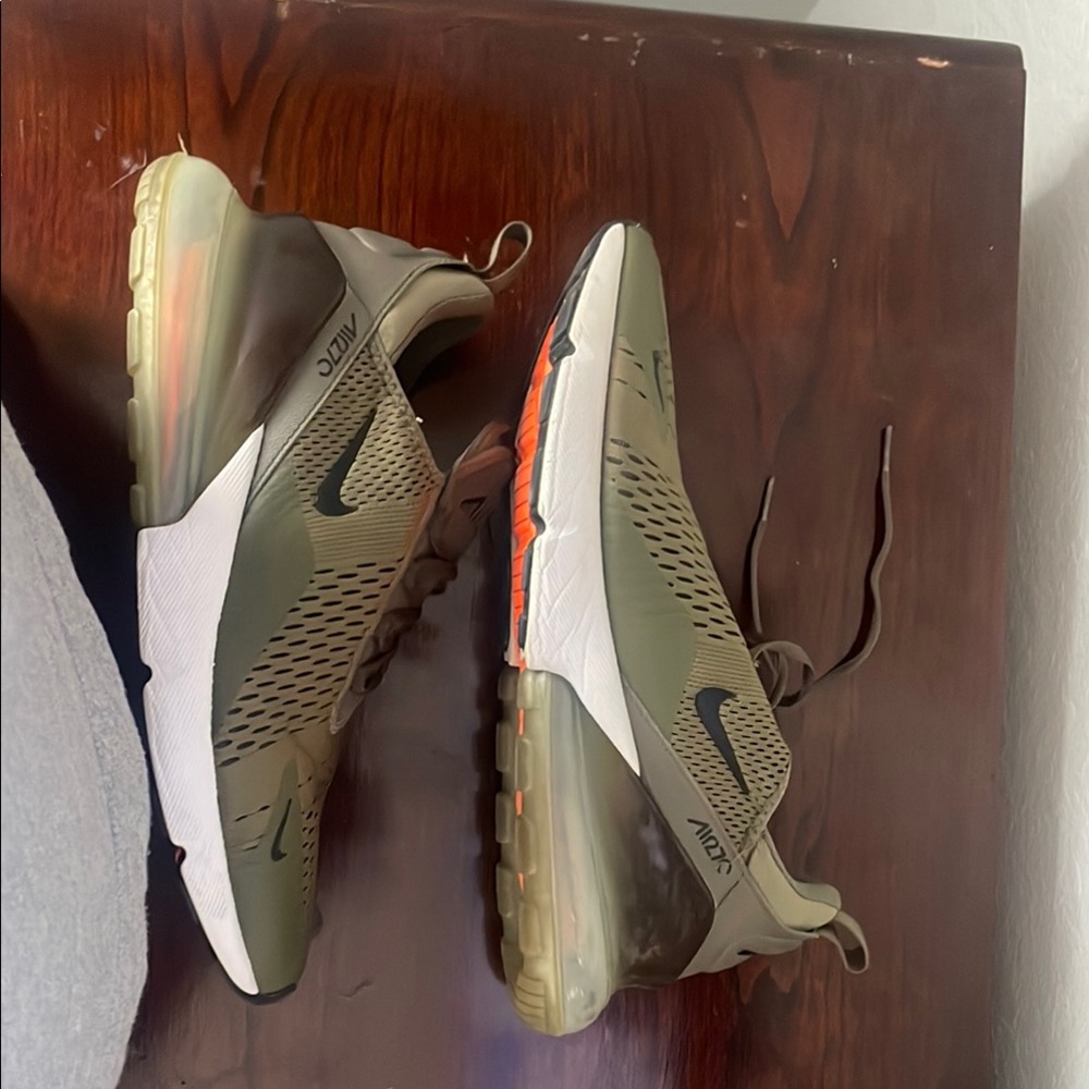 Nike Green and Black Sneakers with Air Max Technology
